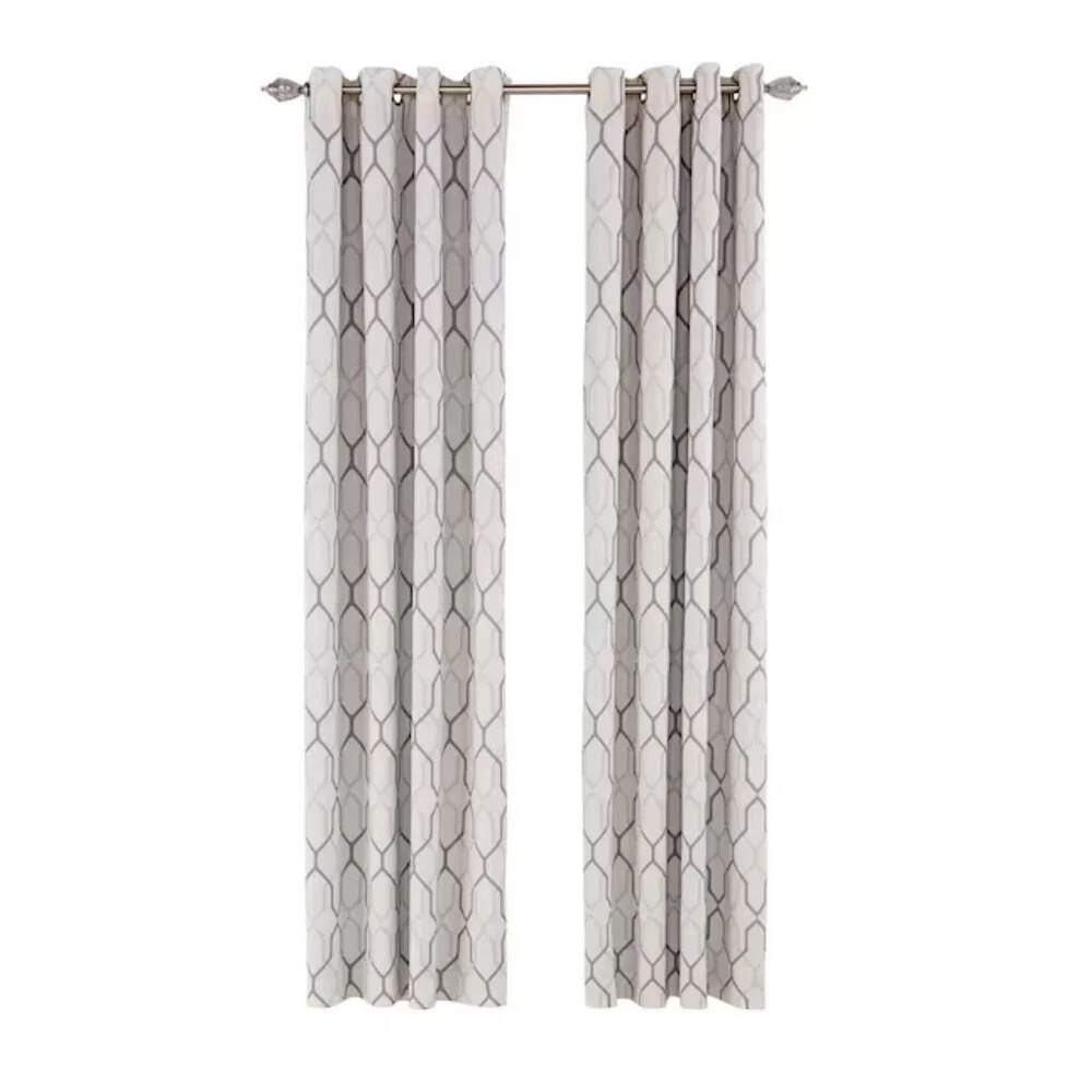 allen + roth 84-in Mushroom Blackout Thermal Lined Grommet Single Curtain Panel